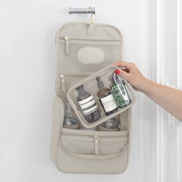 STACKERS London Hanging Travel Washbag Large - Oatmeal - Modern Quests
