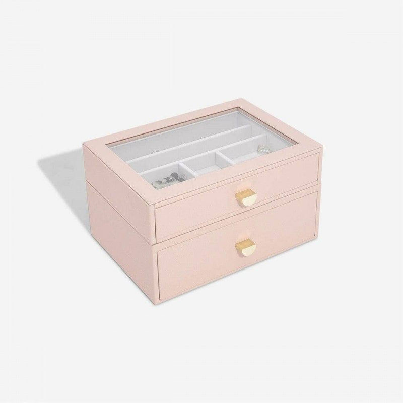 Stackers Jewellery Box Double Drawers Medium - Blush – Modern Quests