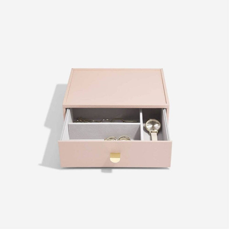 STACKERS London Jewellery Box Triple Drawers Medium - Blush Pink - Modern Quests