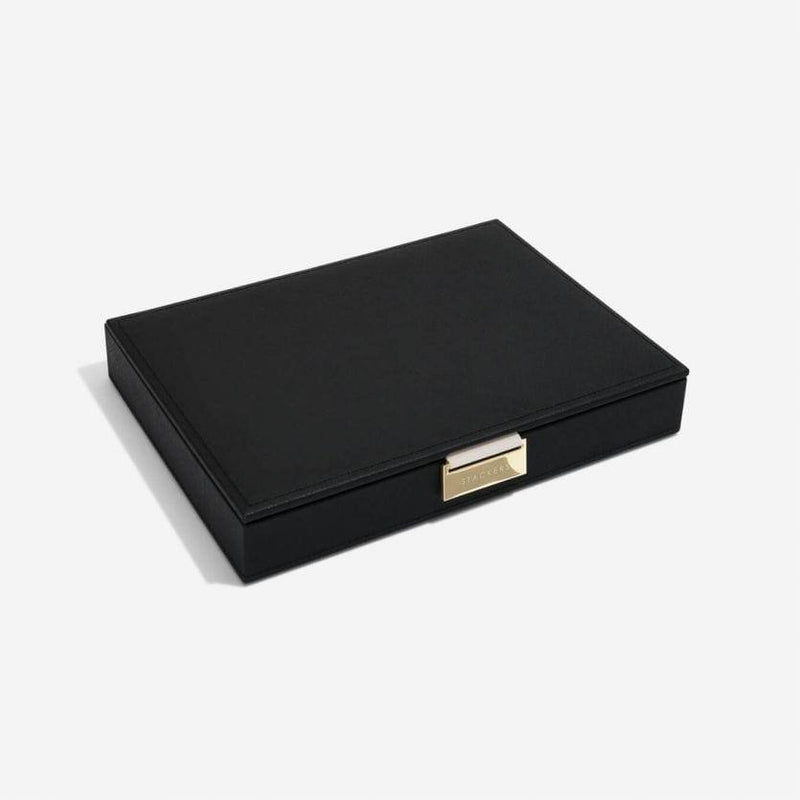 STACKERS London Jewellery Box with Lid Medium - Black - Modern Quests