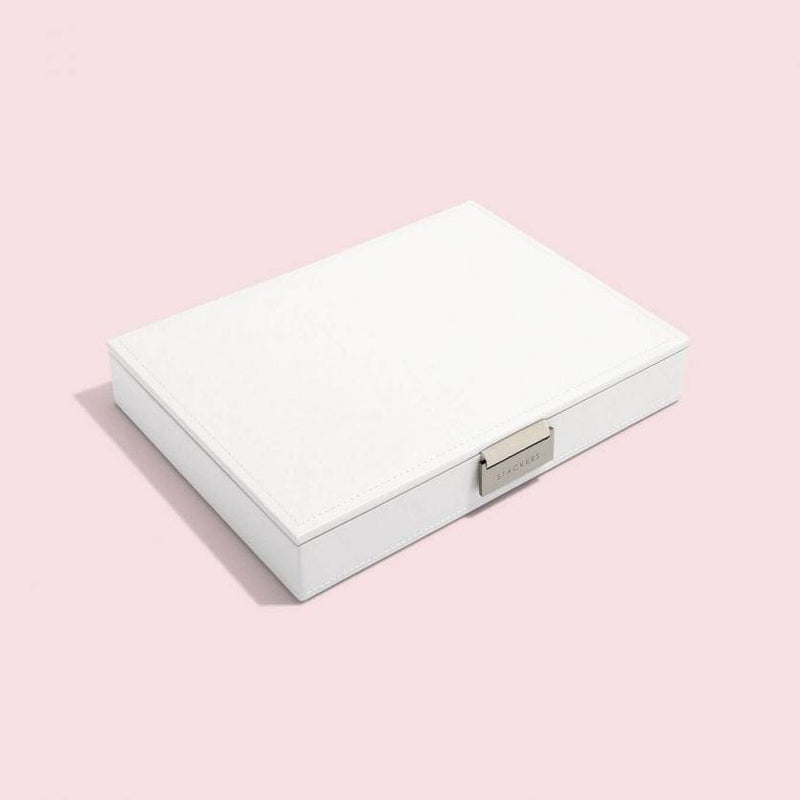STACKERS London Jewellery Box with Lid Medium - White - Modern Quests