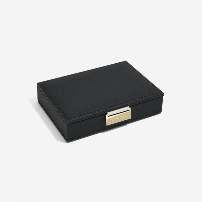 STACKERS London Jewellery Box with Lid Small - Black - Modern Quests