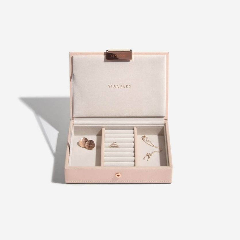 STACKERS London Jewellery Box with Lid Small - Blush Pink - Modern Quests