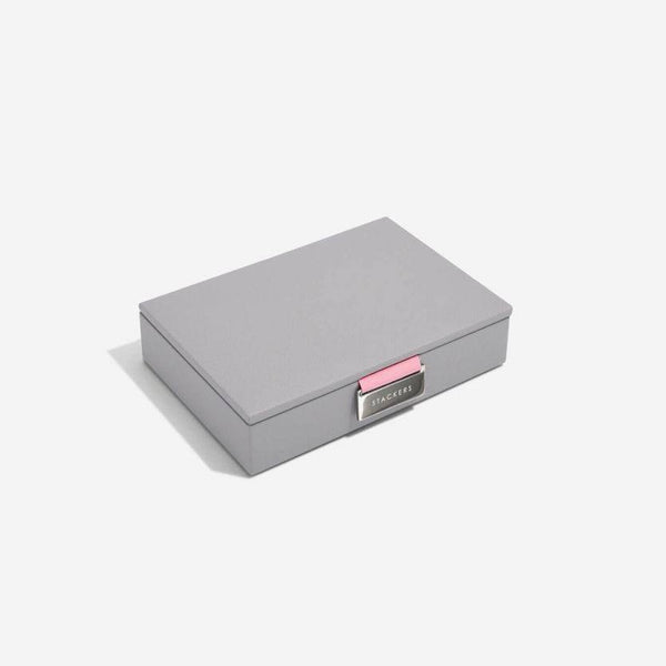 STACKERS London Jewellery Box with Lid Small - Grey Rose - Modern Quests