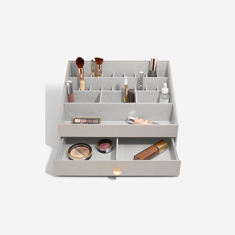 STACKERS London Makeup Organiser with Drawer Large - Taupe