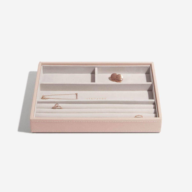 STACKERS London Rings & Accessories Box with Glass Lid - Blush Pink - Modern Quests