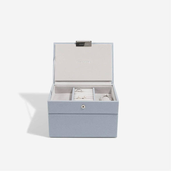 STACKERS London Small Jewellery Box Set - Dusky Blue - Modern Quests