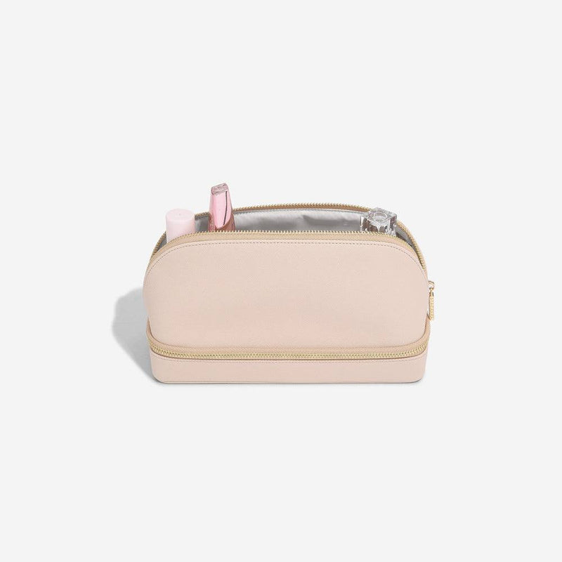 STACKERS London Travel Cosmetic & Jewellery Bag - Blush Pink