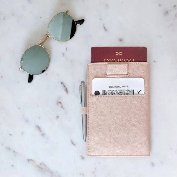 STACKERS London Travel Passport Sleeve - Blush Pink - Modern Quests