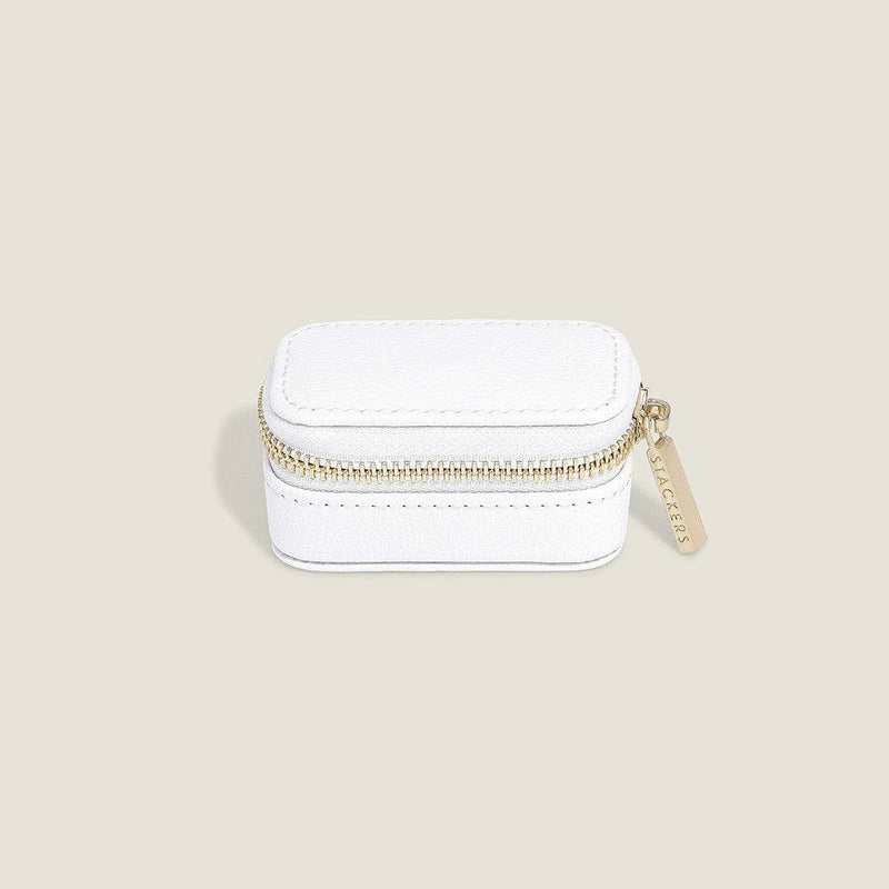 STACKERS London Travel Ring Pouch Small - Pebble White