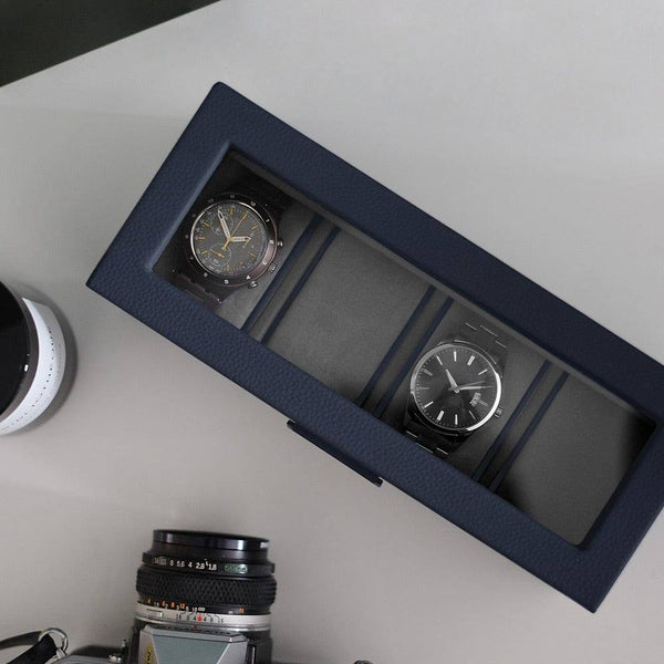 STACKERS London Watch Box 4-piece - Navy - Modern Quests