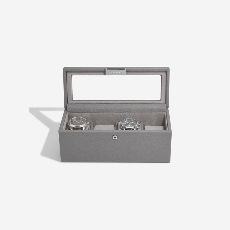 STACKERS London Watch Box 4-piece - Slate Grey - Modern Quests