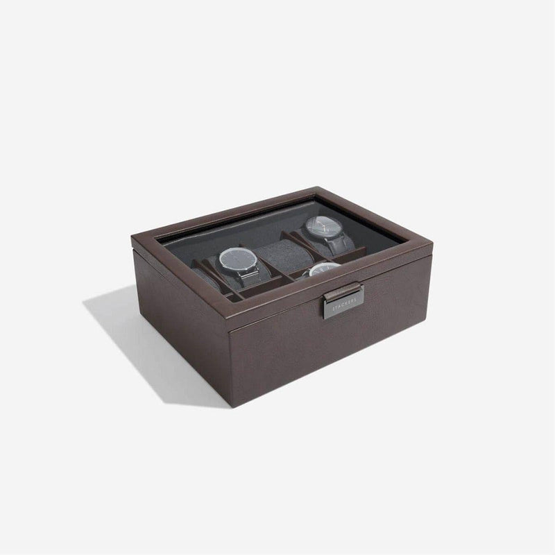 STACKERS London Watch Box 8-Piece - Brown - Modern Quests