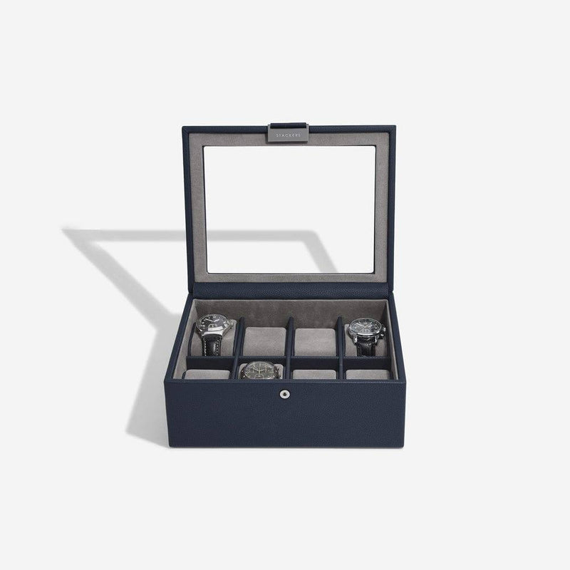 STACKERS London Watch Box 8-piece - Navy - Modern Quests