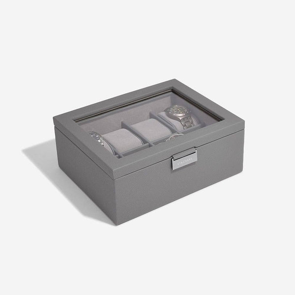 STACKERS London Watch Box 8-piece - Slate Grey - Modern Quests