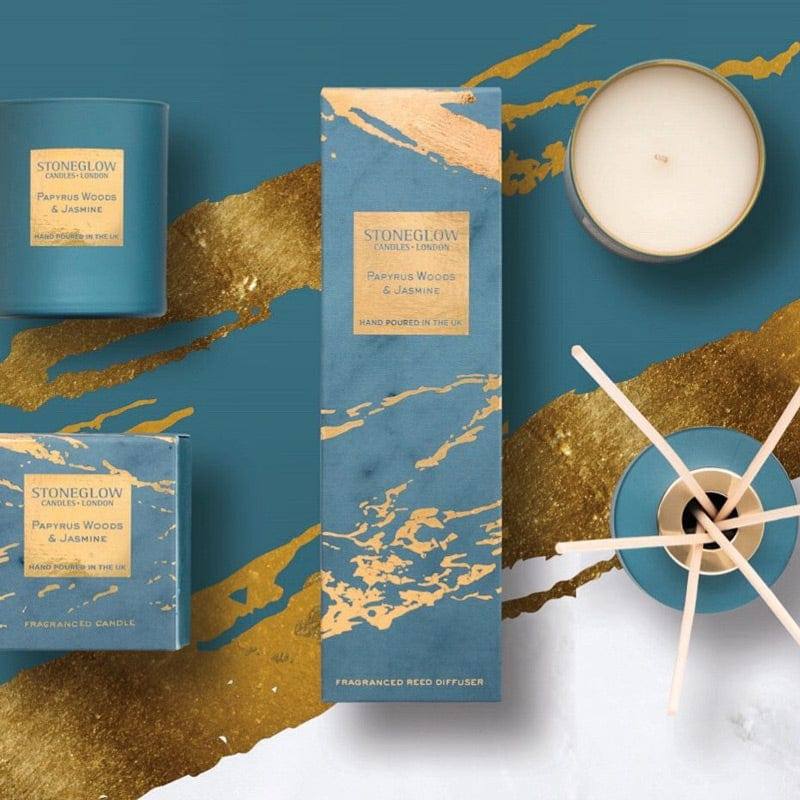 Stoneglow London Luna Candle - Papyrus Woods & Jasmine - Modern Quests