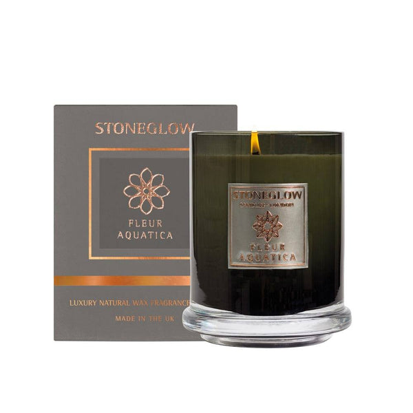 Stoneglow London Metallique Collection Candle - Fleur Aquatica