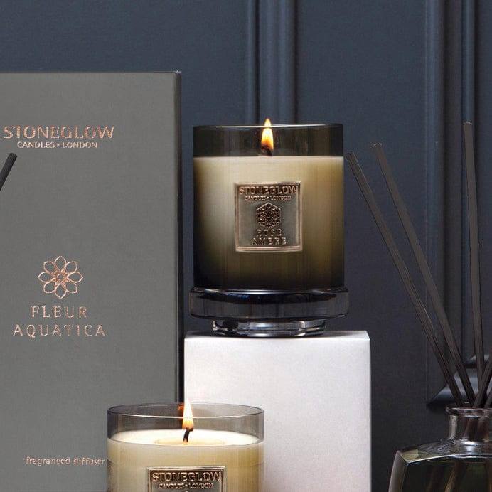 Stoneglow London Metallique Collection Candle - Rose Ambre - Modern Quests