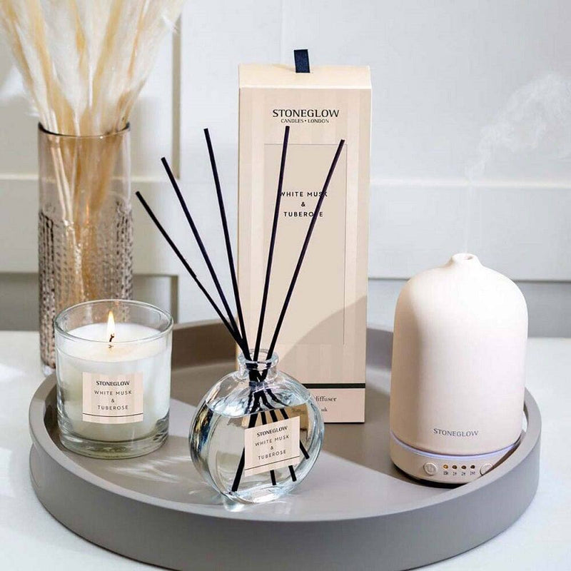 Stoneglow London Modern Classics Reed Diffuser - White Musk & Tuberose - Modern Quests