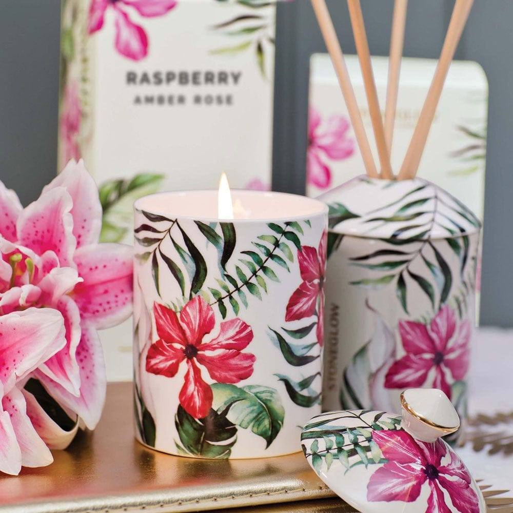 Stoneglow London Urban Botanics Candle Raspberry & Amber Rose