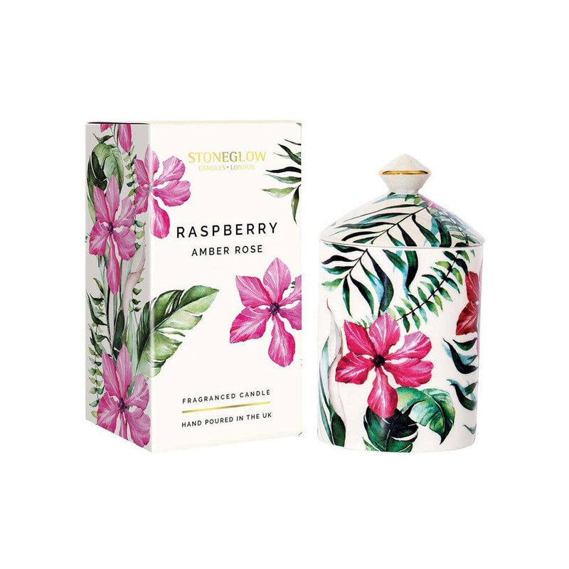 Stoneglow London Urban Botanics Candle Raspberry & Amber Rose