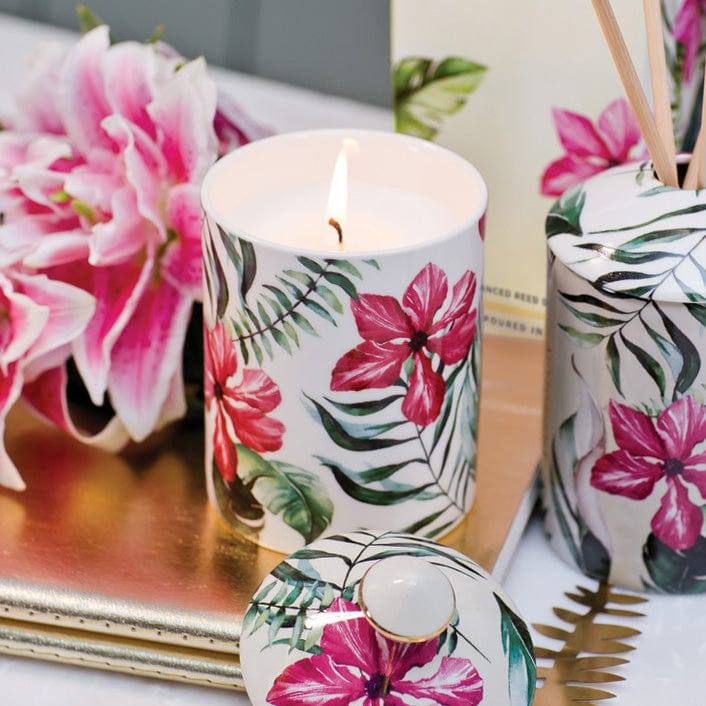 Stoneglow London Urban Botanics Candle Raspberry & Amber Rose