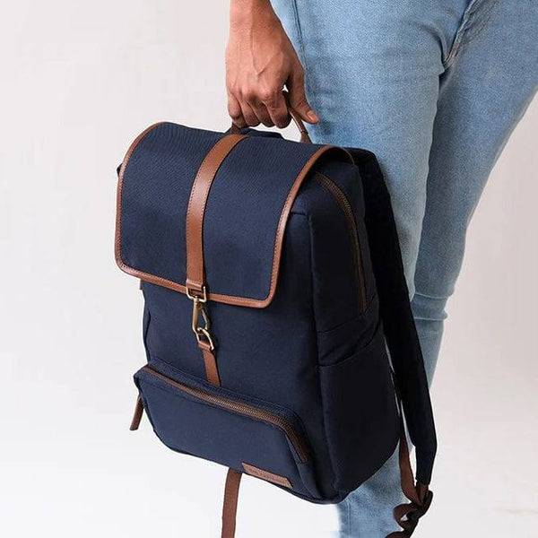 The Postbox Alton Backpack - Oxford Blue - Modern Quests