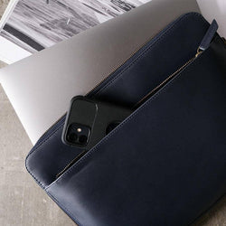 The Postbox Eden Laptop Sleeve - 13 to 14 Inch Deep Sea Blue - Modern Quests