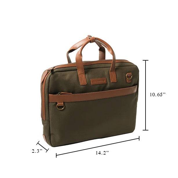 The Postbox Eton Messenger Laptop Bag - Forest Green - Modern Quests