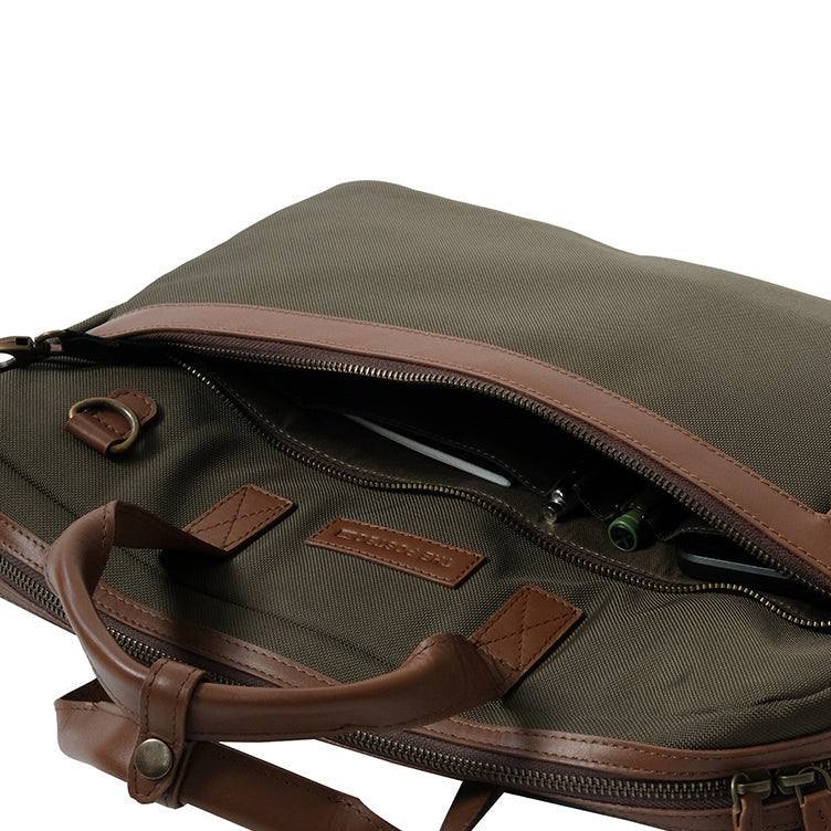 The Postbox Eton Messenger Laptop Bag - Forest Green - Modern Quests