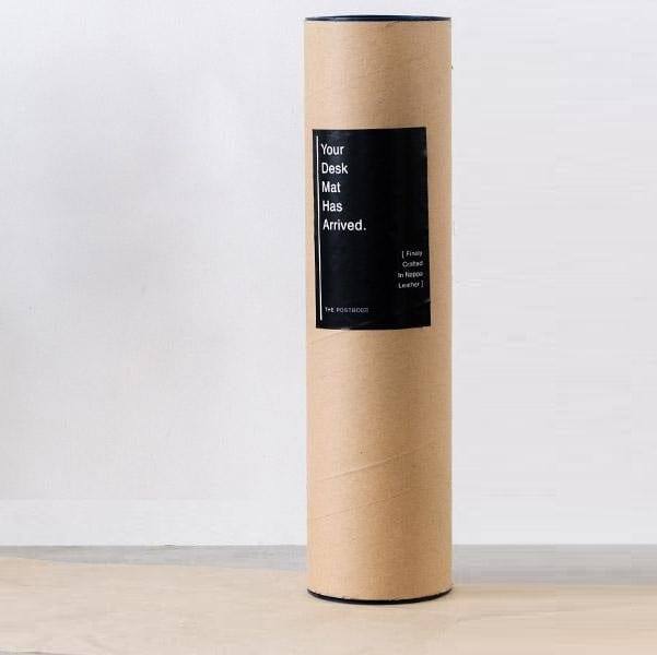 The Postbox Leather Desk Mat Medium - Dark Tan - Modern Quests