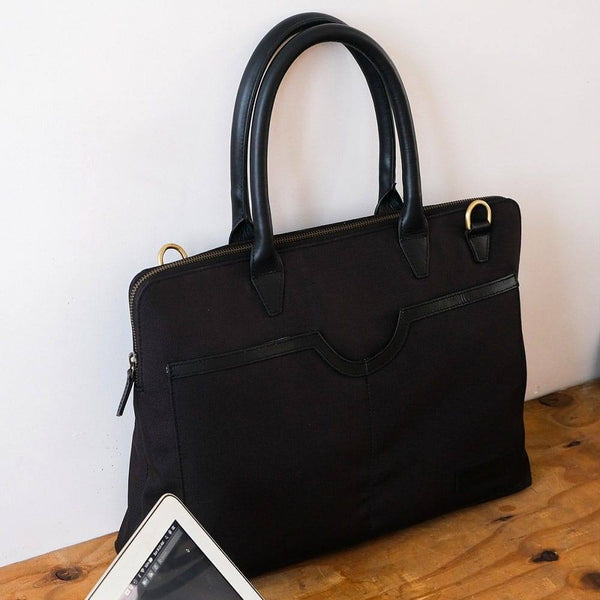 The Postbox Louise Laptop Bag - Charcoal