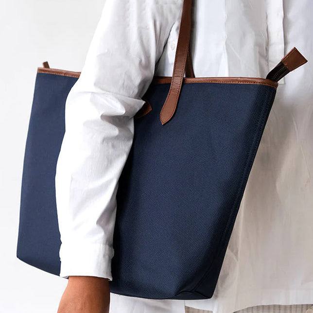 The Postbox Marina Tote Bag - Oxford Blue - Modern Quests