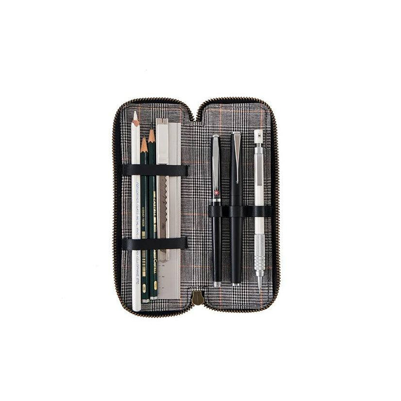 The Postbox Spark Stationary Zipper Case - Black