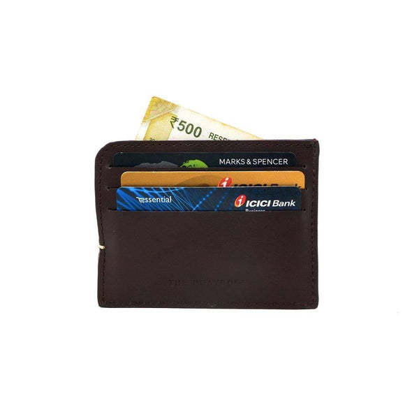 The Postbox Sterling Card Holder - Dark Tan