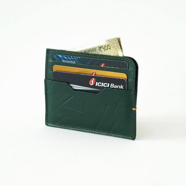 The Postbox Sterling Card Holder - Emerald Green