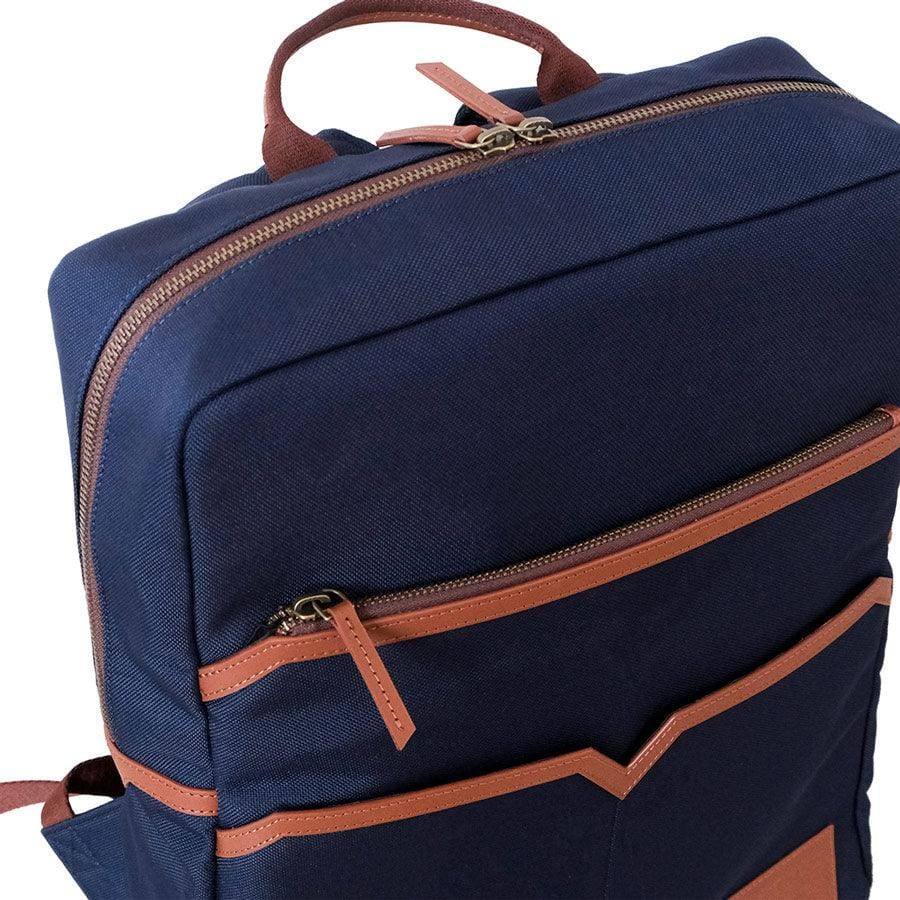 The Postbox The Arles Backpack - Oxford Blue | Modern Quests
