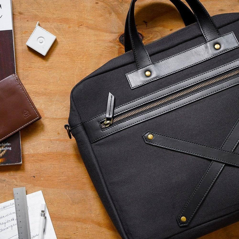 The Postbox The Arrival Laptop Workbag - Charcoal - Modern Quests