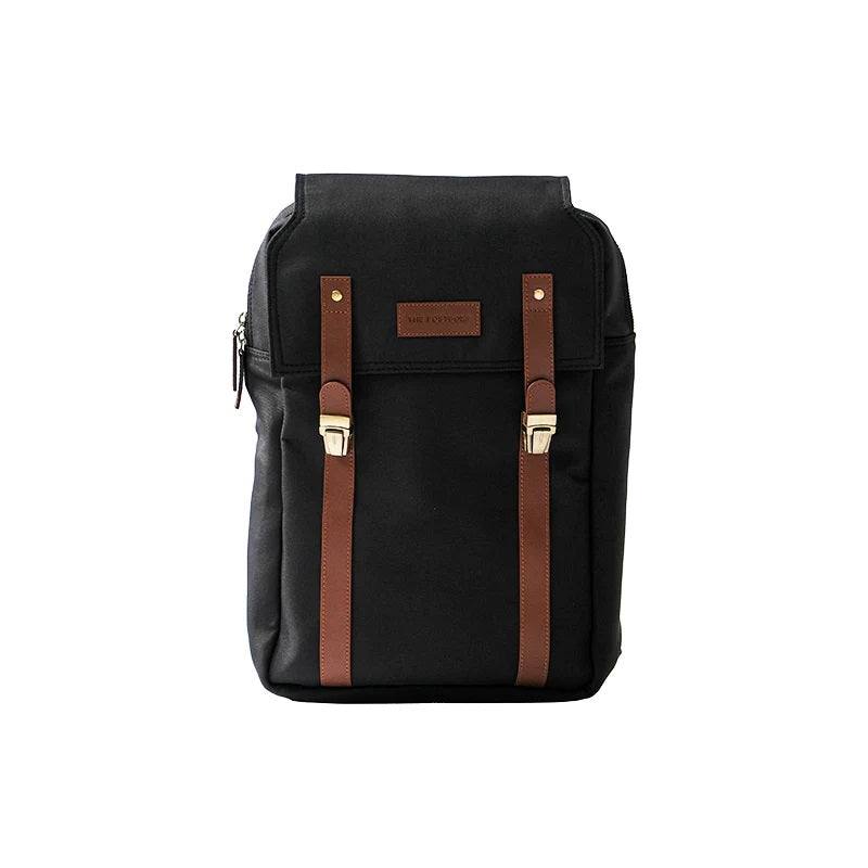 The Postbox The Transit 4.0 Backpack - Charcoal with Tan