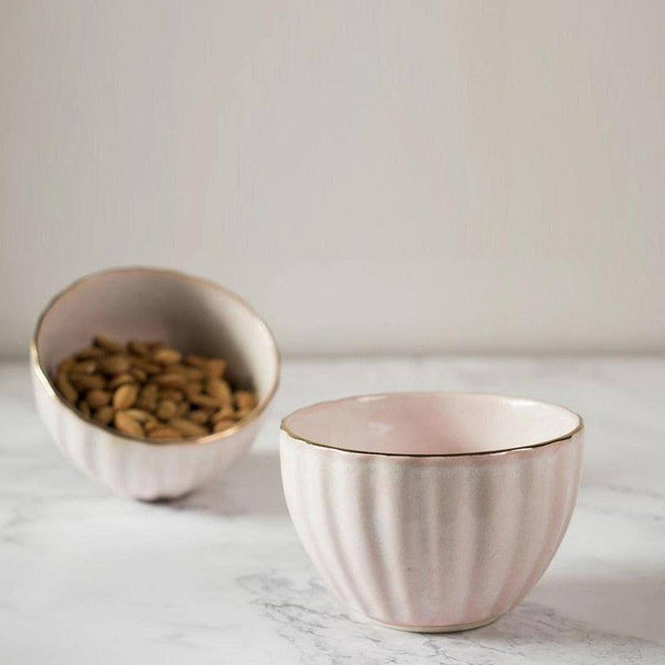 The Table Fable Blush Small Bowls, Set of 2 - Modern Quests