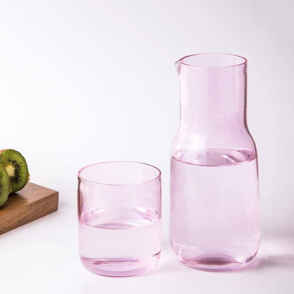 The Table Fable Eva Carafe with Tumbler - Pink - Modern Quests