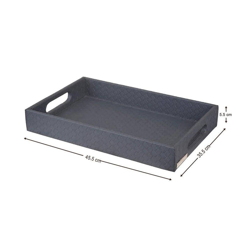 Three Sixty Entwine Multipurpose Tray Large - Grey - Modern Quests