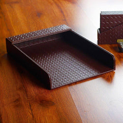 Three Sixty Entwine Paper Tray - Brown - Modern Quests