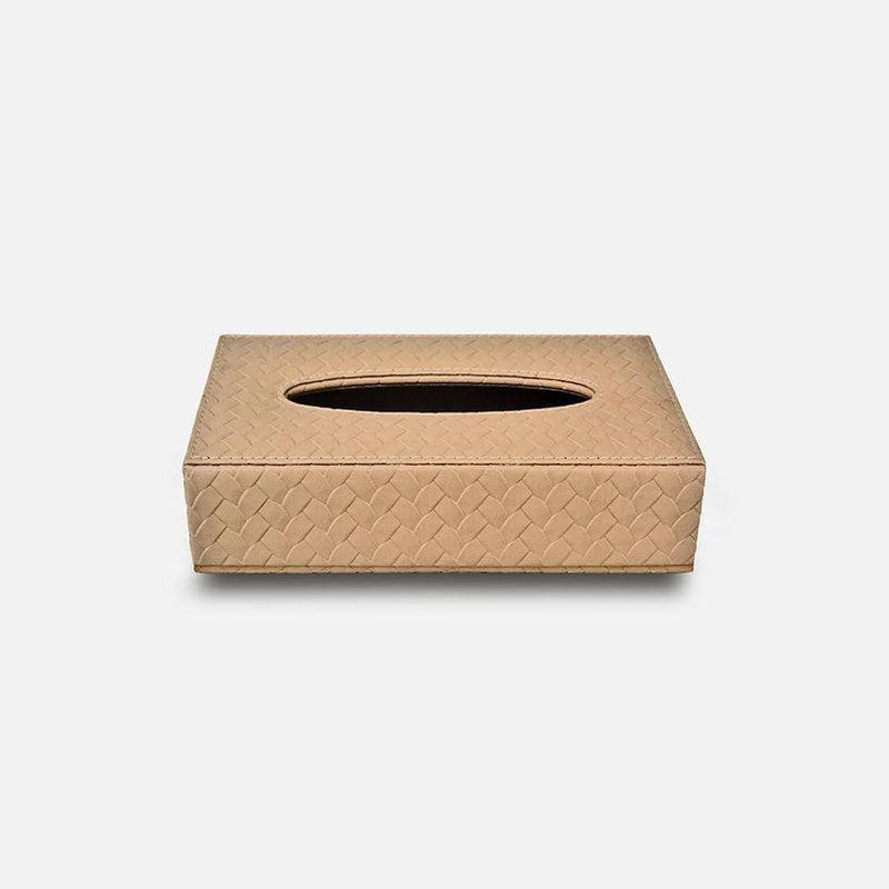 Three Sixty Entwine Tissue Box - Beige - Modern Quests