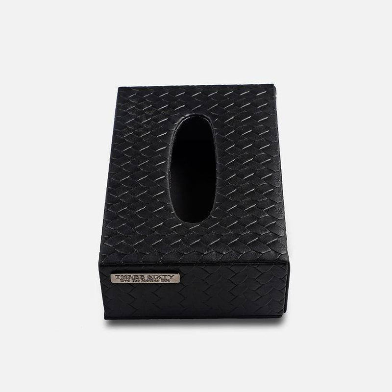 Three Sixty Entwine Tissue Box - Black - Modern Quests