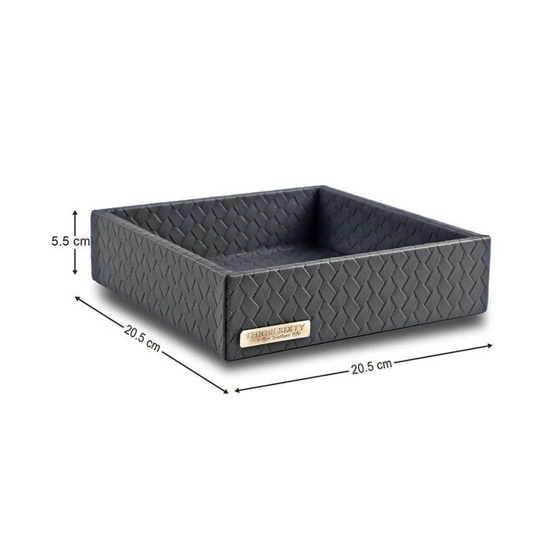 Three Sixty Entwine Valet Tray Small - Grey - Modern Quests
