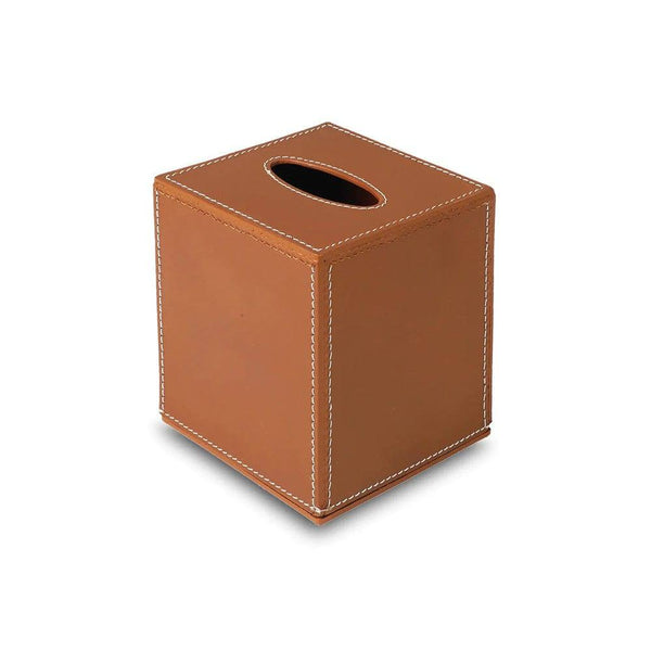 Three Sixty Modella High Tissue Box Holder - Cognac