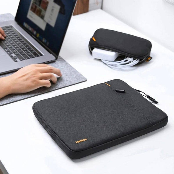 Tomtoc Defender A13 Laptop Sleeve & Pouch - Black 13 to 14 Inch