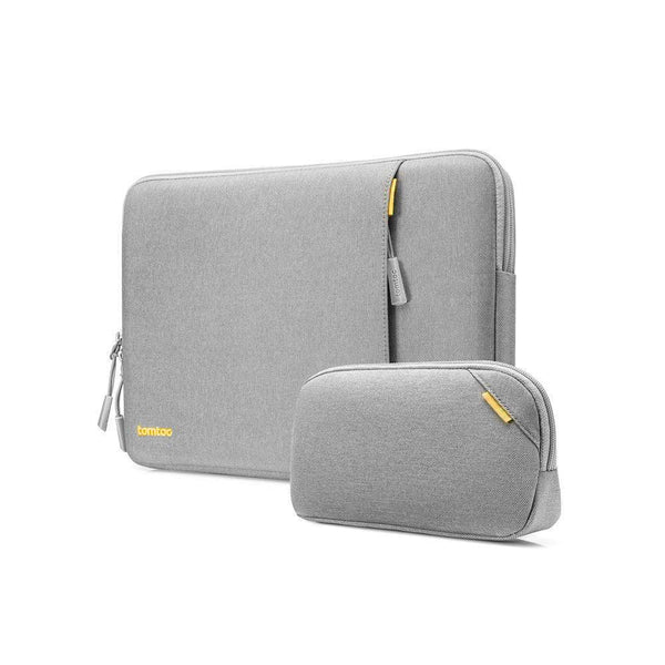 Tomtoc Defender A13 Laptop Sleeve & Pouch - Grey 13 to 14 Inch