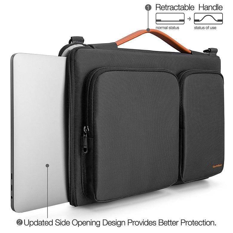 Tomtoc Defender A42 Laptop Bag - Black 14 to 15 Inch